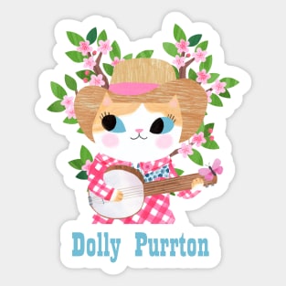 Dolly Purrton Sticker